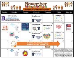 Our November Calendar!  